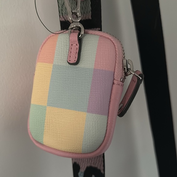 NWOT Karl Lagerfeld Blush Multi-Pastel Color Block Crossbody Bag with Coin Case - Picture 7 of 7